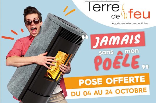 Pose offerte de votre poêle du 04 octobre au 24 octobre 2023