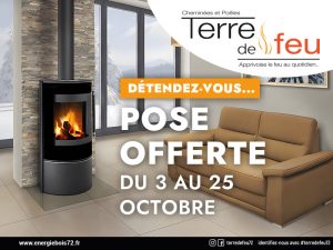 Détendez-vous avec la Pose Offerte chez Terre de Feu, du 03 au 25 octobre 2025.