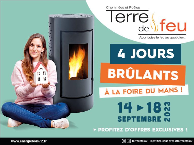 Retrouvez-nous à la Foire du Mans du 14 au 18 septembre aux emplacements 105 à 108 au Hall D