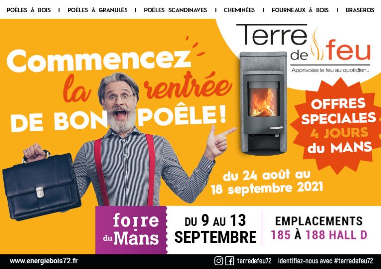 Retrouvez Terre de feu à la foire du Mans du 9 au 13 septembre 2021